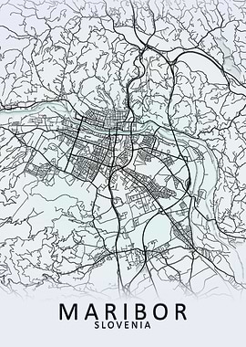Maribor Slovenia City Map