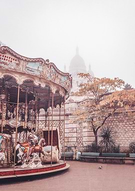 Paris Sacre Coeur Carouse