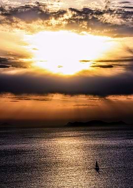 Sailing into the sunset