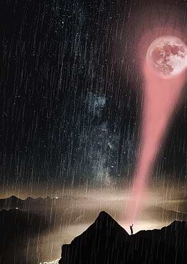 Man controlling the Moon