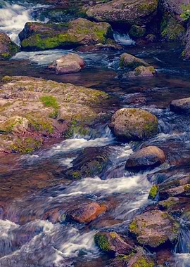 river and rocks landscape