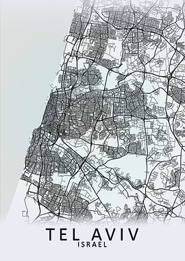 Tel Aviv Israel City Map
