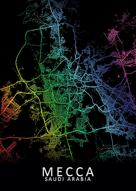 Mecca Saudi Arabia Map