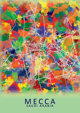 Mecca Saudi Arabia Map