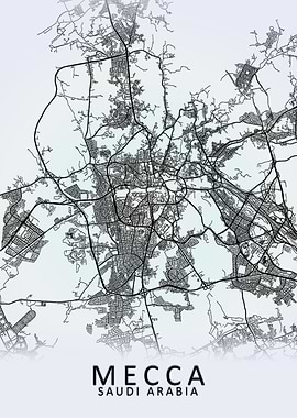 Mecca Saudi Arabia Map