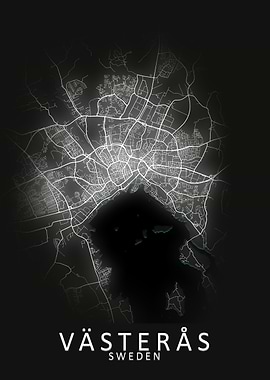 Vasteras Sweden City Map