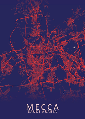 Mecca Saudi Arabia Map