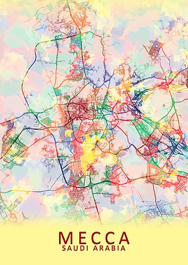 Mecca Saudi Arabia Map