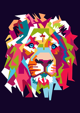 Lion Popart