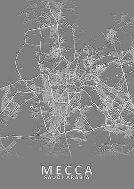 Mecca Saudi Arabia Map