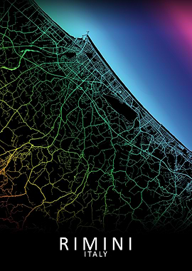 Rimini Italy City Map