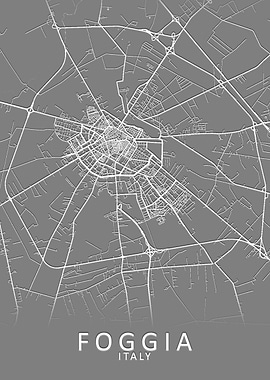 Foggia Italy City Map