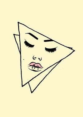 Beauty Arty Geometric Girl