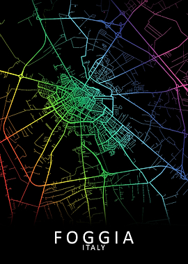 Foggia Italy City Map