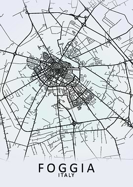 Foggia Italy City Map