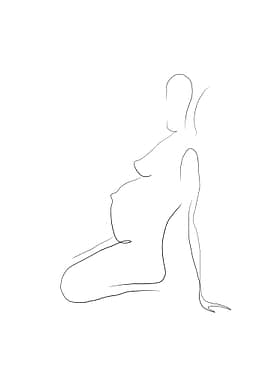 Pregnant Lady Minimalist
