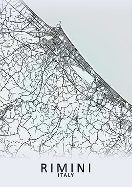 Rimini Italy City Map
