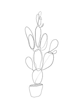 Minimalist Cactus