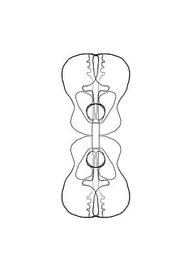 Abstract Guitar Mirror