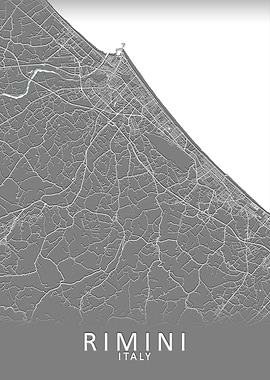 Rimini Italy City Map