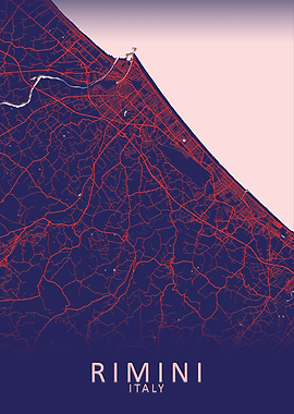 Rimini Italy City Map