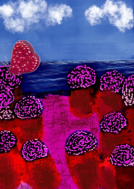 Abstract Flora Print