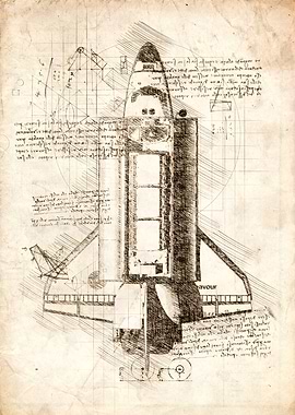 Space shuttle sketch