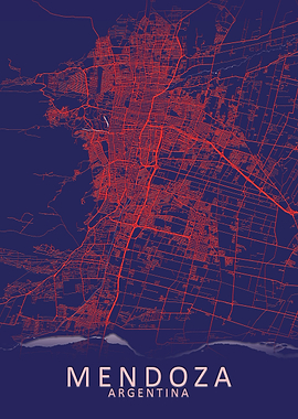 Mendoza Argentina City Map