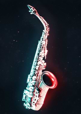 Neon Saxophone 2