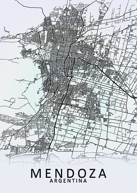 Mendoza Argentina City Map