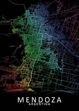 Mendoza Argentina City Map