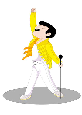Freddie Mercury rock star