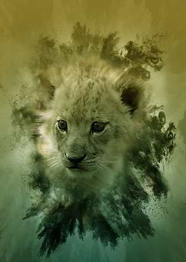 Lion Cub Colour Burst