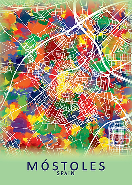 Mostoles Spain City Map
