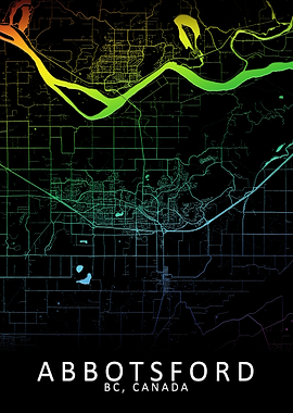 Abbotsford Canada City Map