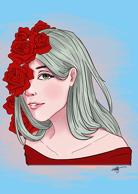 Winters Kiss and Roses