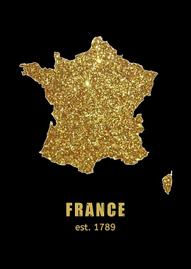 French gold map