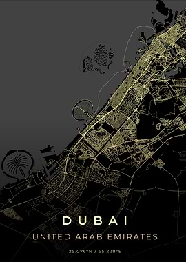 Dubai City Map