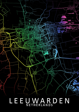 Leeuwarden Netherlands Map