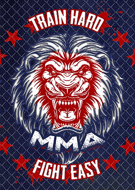 MMA Train Hard Lion