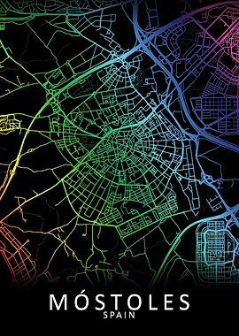 Mostoles Spain City Map