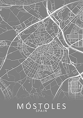 Mostoles Spain City Map