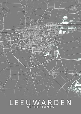 Leeuwarden Netherlands Map