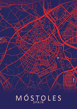 Mostoles Spain City Map