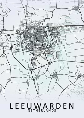 Leeuwarden Netherlands Map