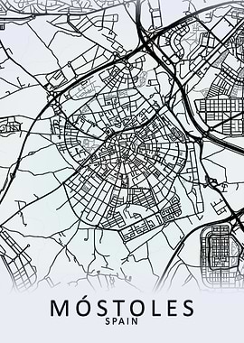 Mostoles Spain City Map