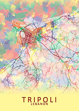 Tripoli Lebanon City Map