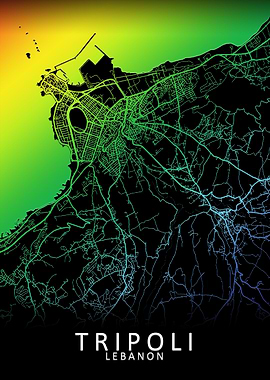 Tripoli Lebanon City Map