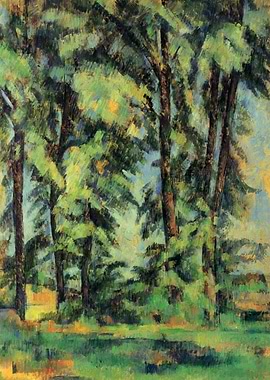 Cezanne Tall Trees