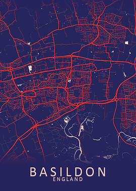 Basildon England City Map